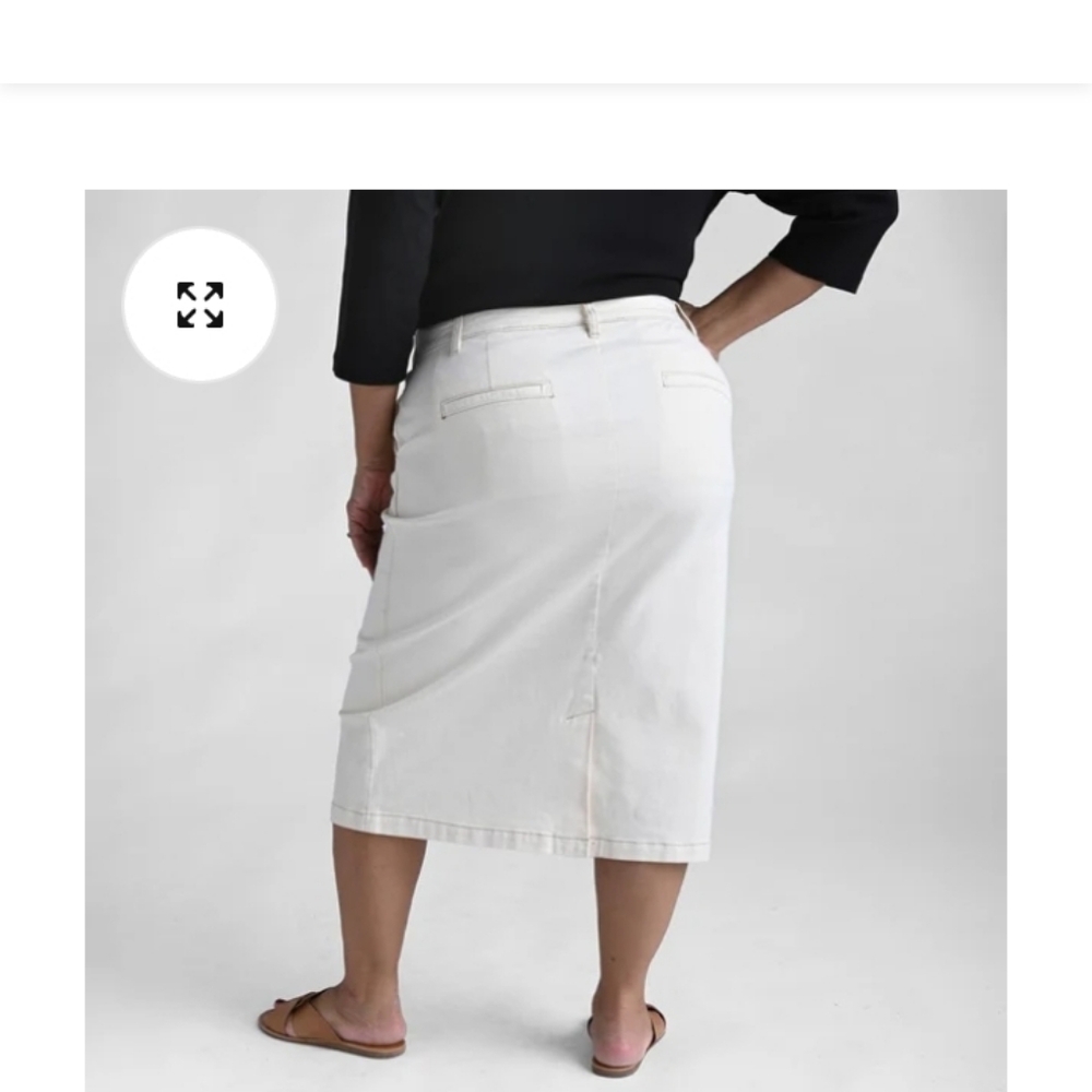 Christopher & Banks Cream Skirt